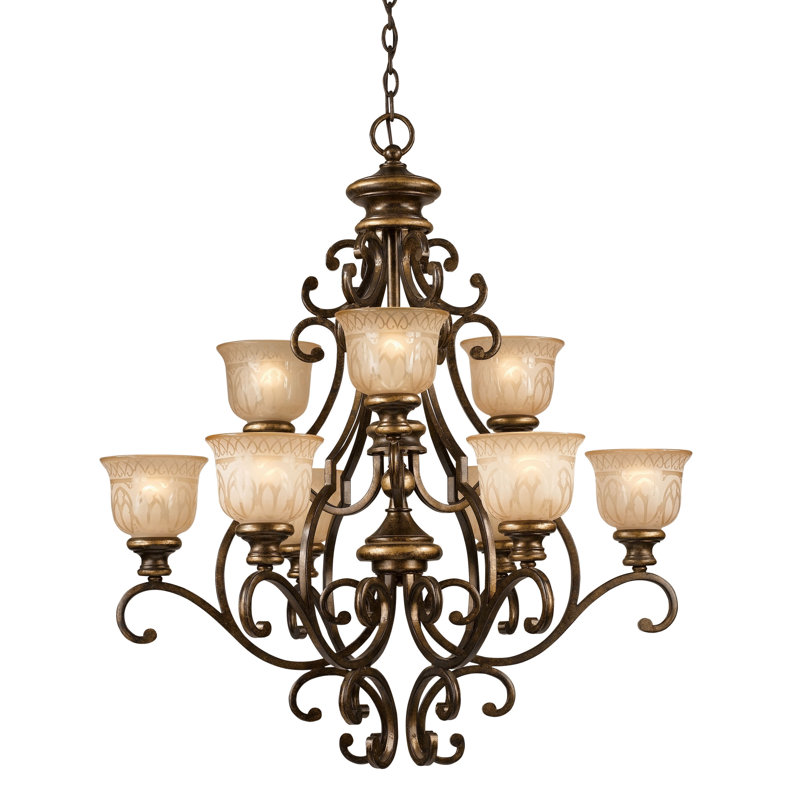 Astoria Grand Tusten 9 - Light Shaded Classic / Traditional Chandelier ...